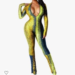 Sexy Yellow Jumpsuit